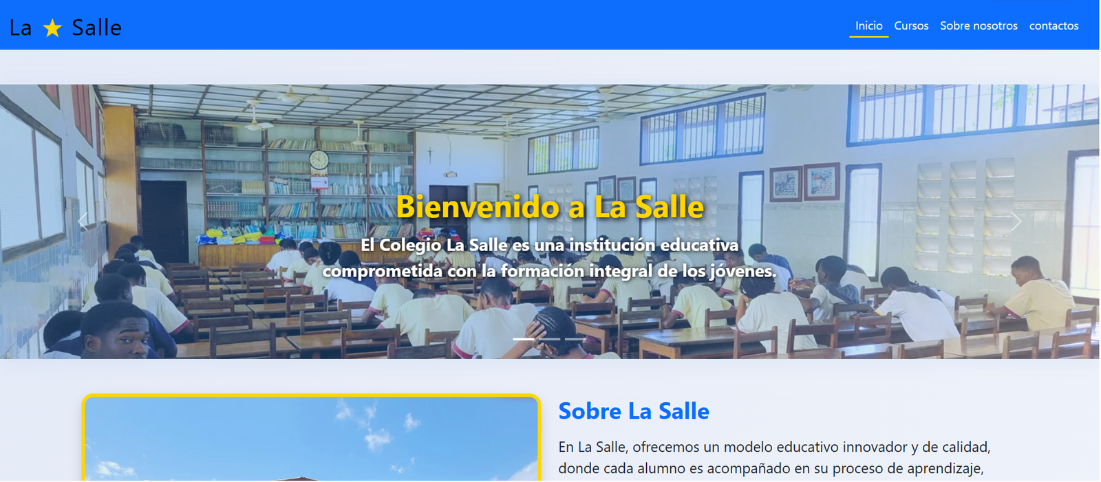 Plataforma de gestión escolar para el centro educativo La Salle de Lea